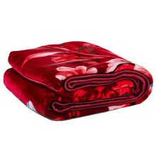 Flower Printed Comfortable Super Soft Mink Rashel Throw Blanket